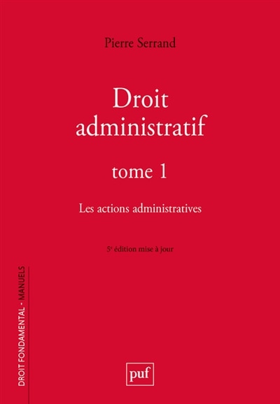 Front cover_Les actions administratives