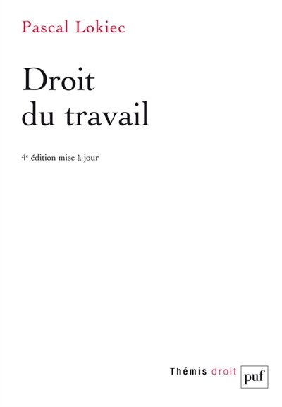 Front cover_Droit du travail