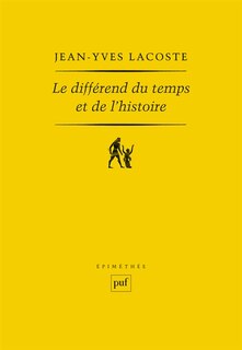 Front cover_Le différend du temps et de l'histoire