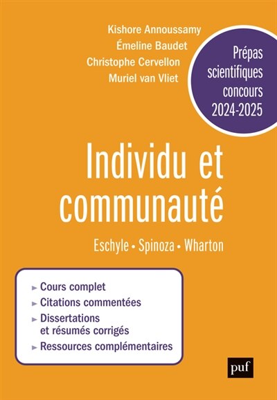 Front cover_Individu et communauté