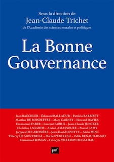 Couverture_La bonne gouvernance