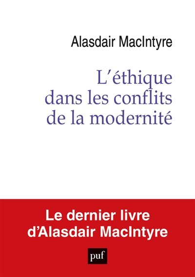 Front cover_L' &eacute;thique dans les conflits de la modernit&eacute;
