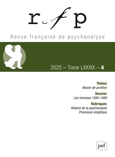 Front cover_Revue française de psychanalyse, n°4 (2025). Besoin de punition