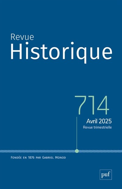 Front cover_Revue historique, n°714