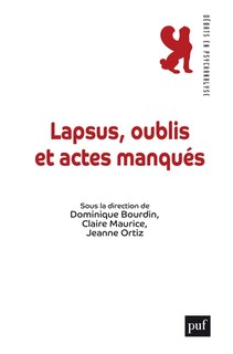 Front cover_Lapsus, oublis et actes manqués