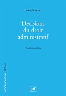 Couverture_Décisions du droit administratif