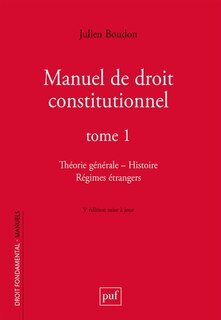 Front cover_Théorie générale, histoire, régimes étrangers