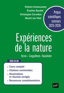 Front cover_Expériences de la nature