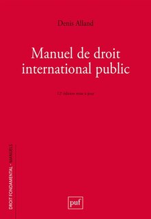 Front cover_Manuel de droit international public
