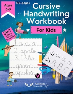 Front cover_Cursive Handwriting Workbook For Kids