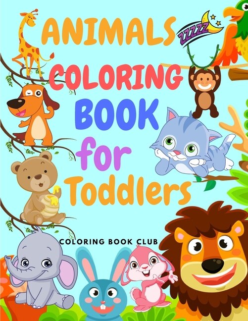 Front cover_Animals Coloring Book For Toddlers