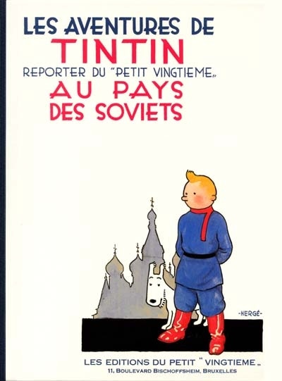 Front cover_Les aventures de Tintin, reporter du Petit Vingtième, au pays des soviets