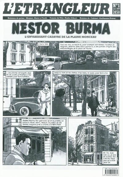 Front cover_Etrangleur, Nestor Burma (L'), n°1. L'envahissant cadavre de la plaine Monceau : 1re partie