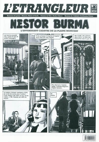 Couverture_Etrangleur, Nestor Burma (L'), n°2. L'envahissant cadavre de la plaine Monceau : 2e partie