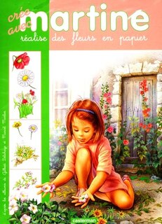 Front cover_Cr&eacute;e avec Martine, r&eacute;alise des fleurs en papier