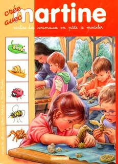 Front cover_Crée avec Martine, réalise des animaux en pâte à modeler