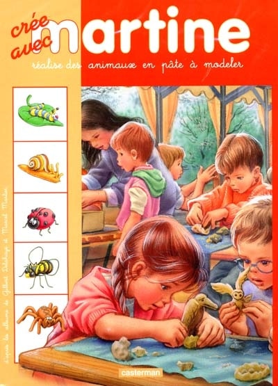 Front cover_Crée avec Martine, réalise des animaux en pâte à modeler