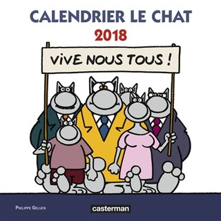 Couverture_Calendrier Le Chat 2018