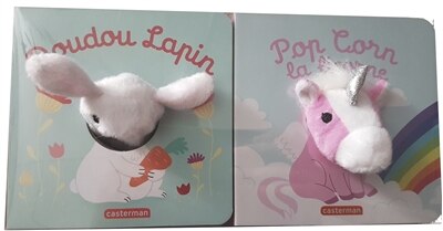 Couverture_Coffret Pop Corn la licorne + Doudou lapin