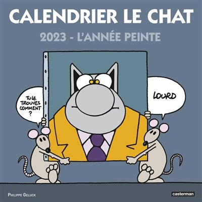 Couverture_Calendrier Le Chat 2023