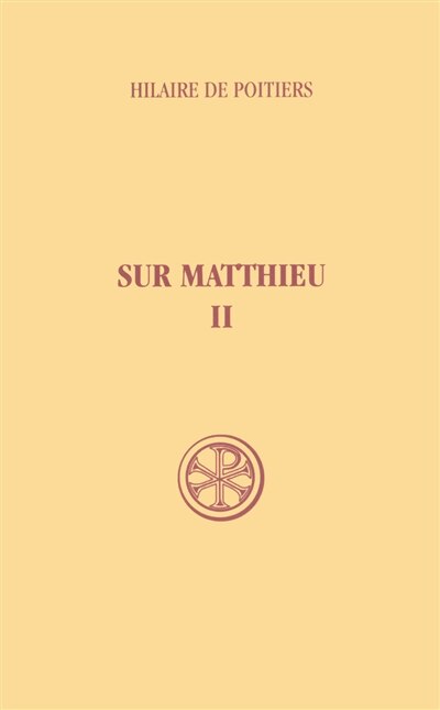 Front cover_Sur Matthieu, Vol. 2
