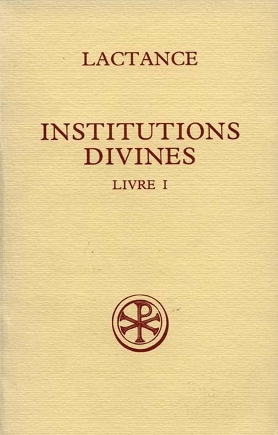 Couverture_Institutions divines, Vol. 1