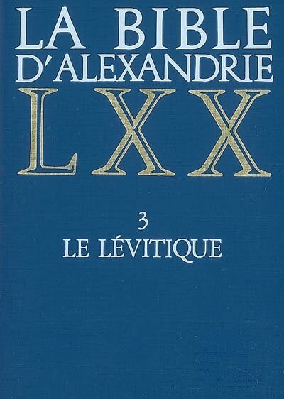 Front cover_Le Lévitique