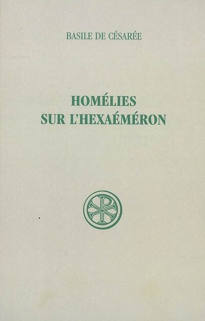Couverture_Homélies sur l'Hexaéméron