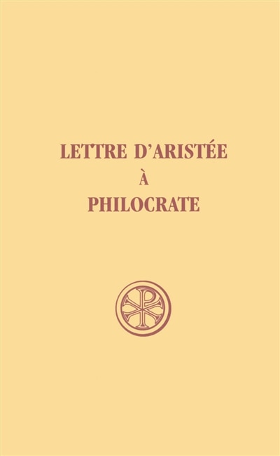 Couverture_Lettre d'Aristée à Philocrate