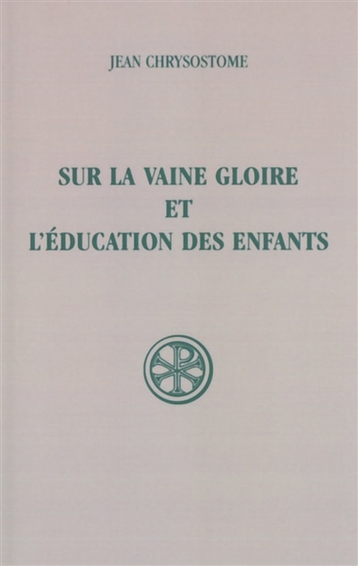 Front cover_Sur la vaine gloire et l'éducation des enfants
