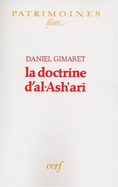 Front cover_La Doctrine d'al-Ash'arî