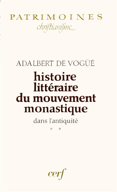 Front cover_Le Monachisme latin