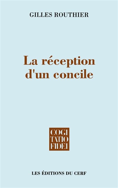 Front cover_La Réception d'un concile