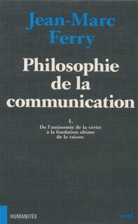 Couverture_Philosophie de la communication