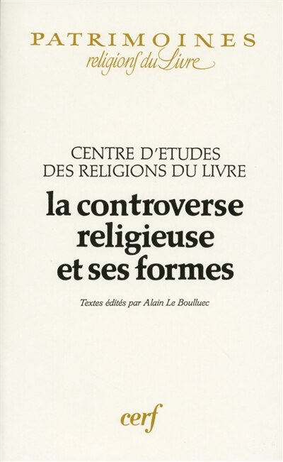 Front cover_La controverse religieuse et ses formes