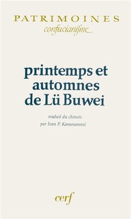 Front cover_Printemps et automnes de Lü Buwei