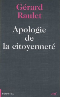 Front cover_Apologie de la citoyennet&eacute;