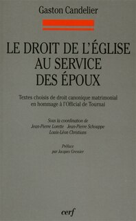 Front cover_Le droit de l'Eglise au service des époux