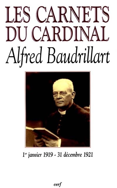 Front cover_Les carnets du cardinal Baudrillart