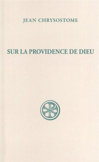 Front cover_Sur la providence de Dieu