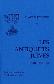 Front cover_Les Antiquités juives, Vol. 3. Livres VI-VII
