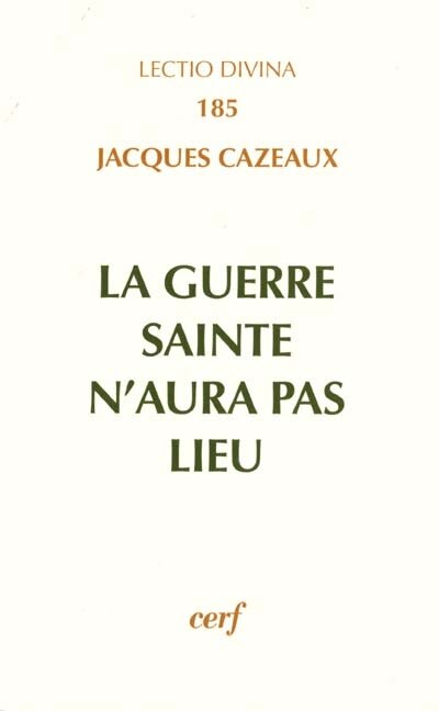 Couverture_La guerre sainte n'aura pas lieu