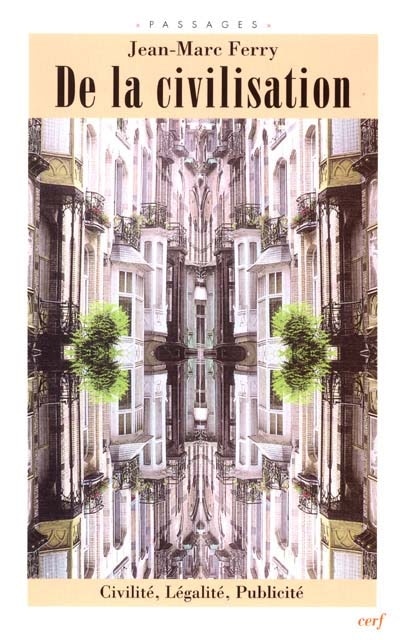 Front cover_De la civilisation