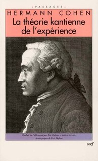 Front cover_La théorie kantienne de l'expérience