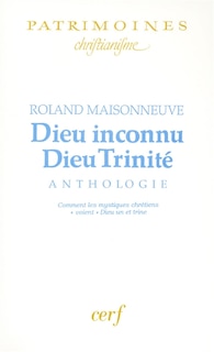 Front cover_Dieu inconnu, Dieu Trinit&eacute;