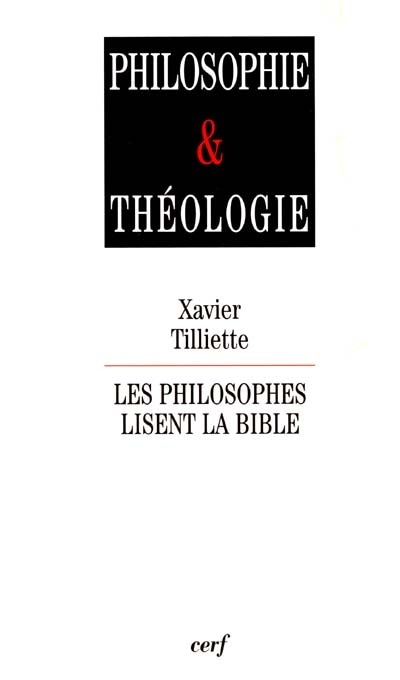 Front cover_Les philosophes lisent la Bible