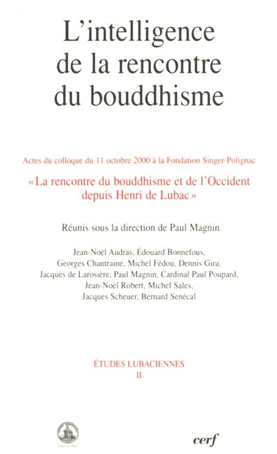 Couverture_L' intelligence de la rencontre du bouddhisme