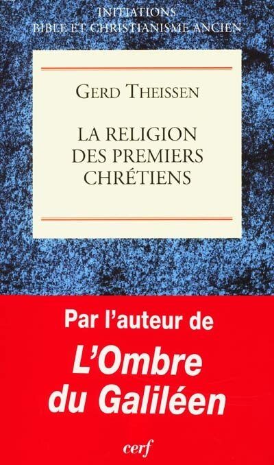Front cover_La religion des premiers chrétiens