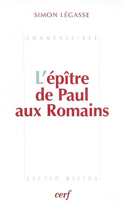 Front cover_L' &eacute;p&icirc;tre de Paul aux Romains