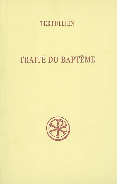 Front cover_Traité du baptême